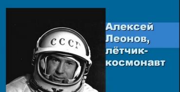 Презентация на тему космонавт леонов Леонов первый выход в космос презентация
