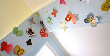Створюємо весняний настрій у будинку: прикраси у вигляді метеликів на стіні своїми руками